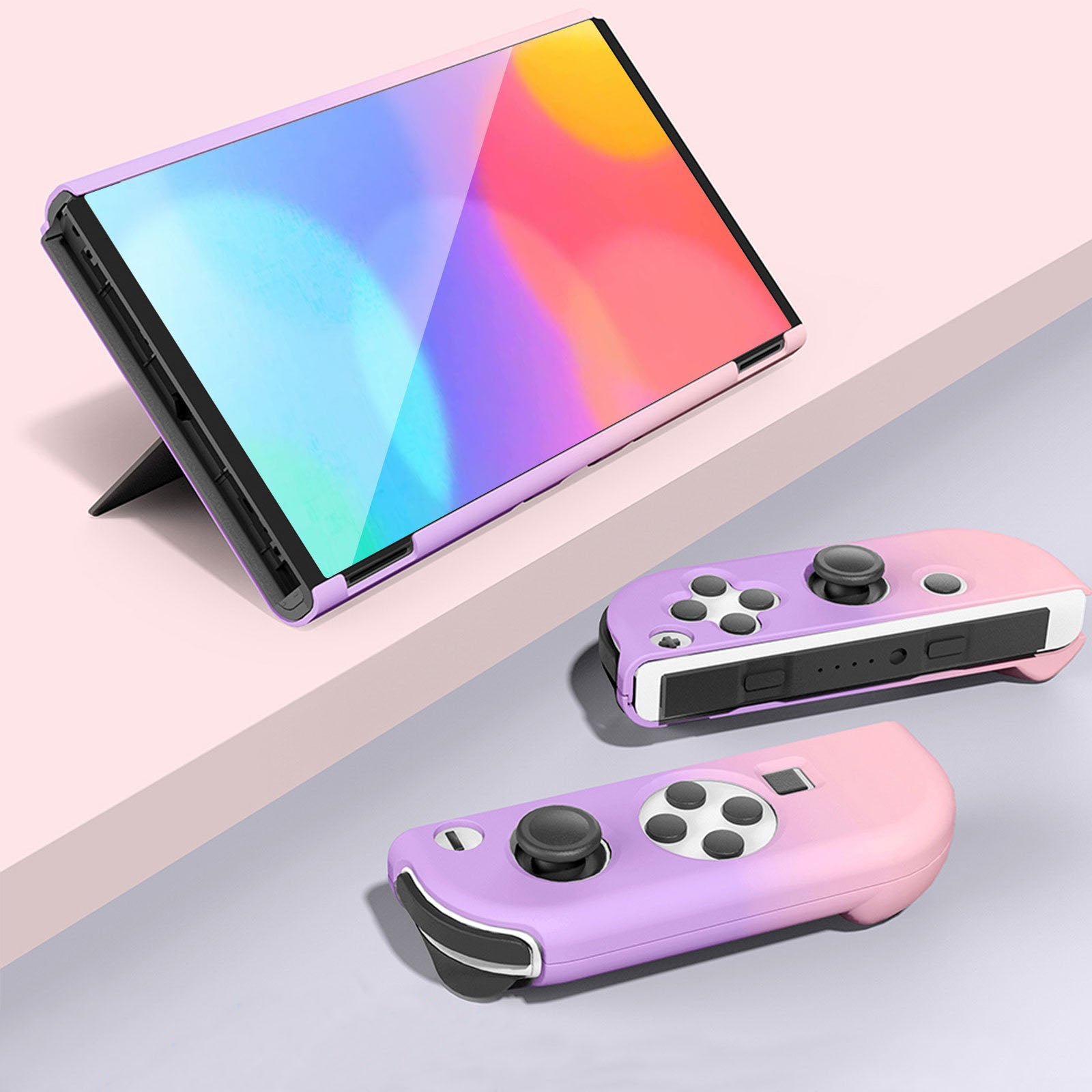 Protective Shell Cover Hard Dockable Case Fit for Nintendo Switch OLED - Image 7