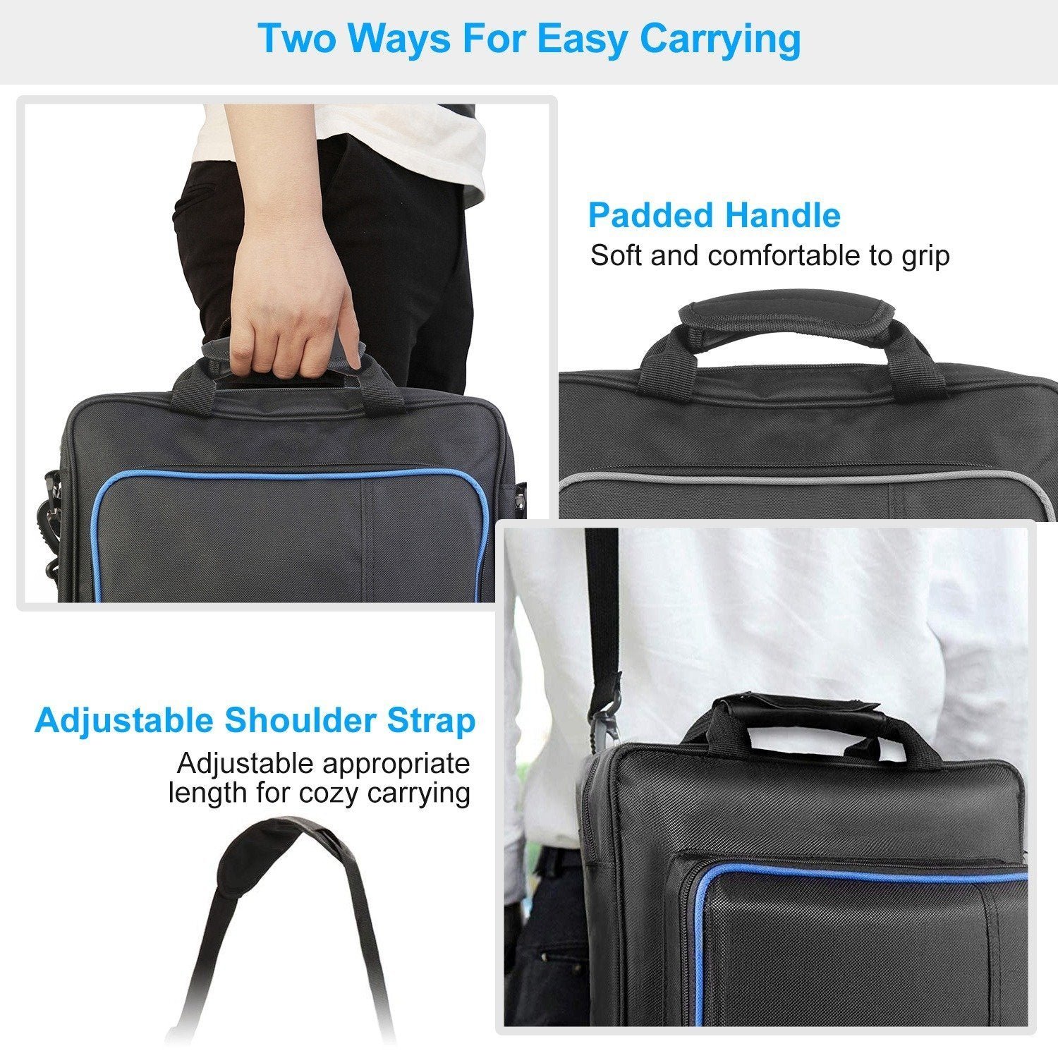 PS4 Console Accessories Handbag with Shoulder Strap - Image 8