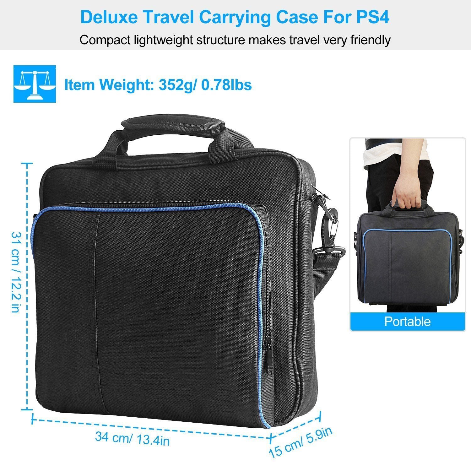 PS4 Console Accessories Handbag with Shoulder Strap - Image 7