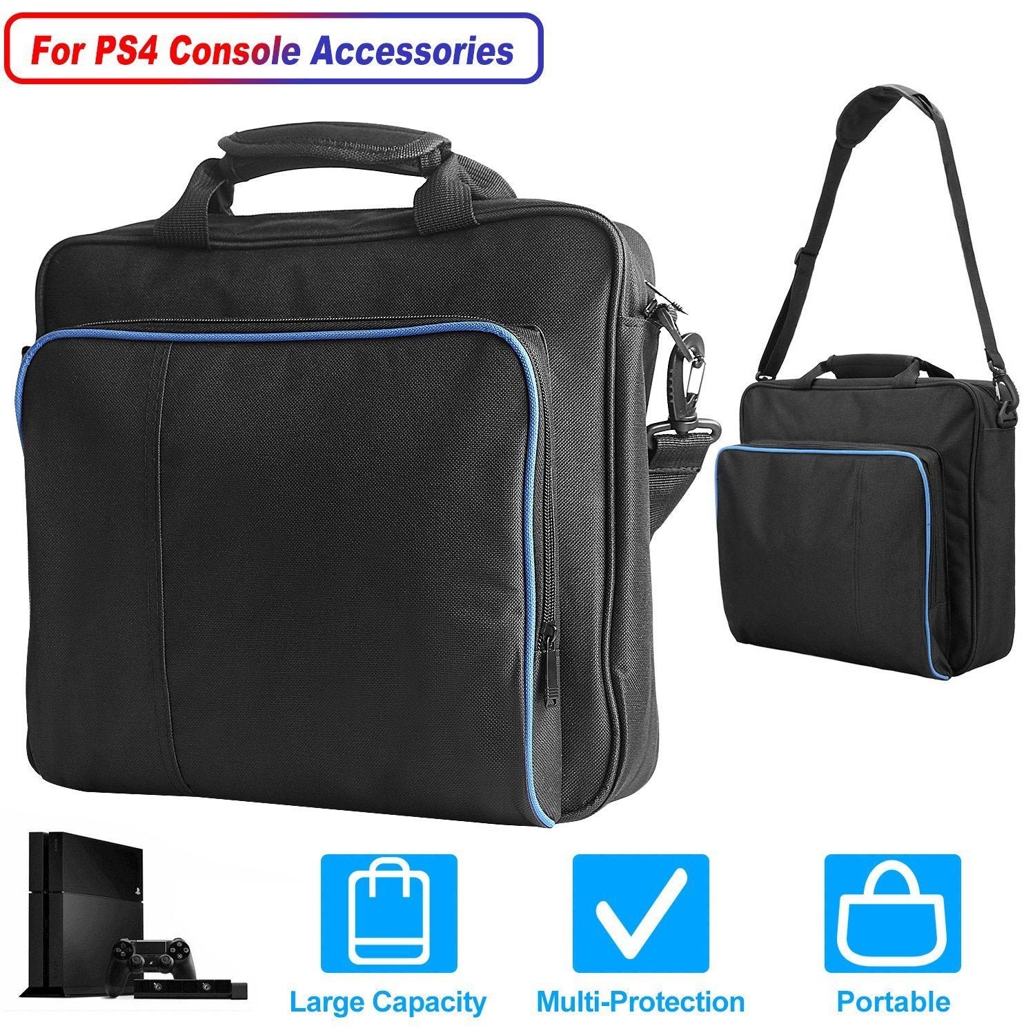PS4 Console Accessories Handbag with Shoulder Strap - Image 11