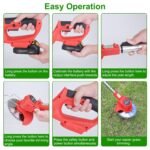 Rechargeable Electric Cordless Grass Trimmer with Alloy Saw Blade - Image 10