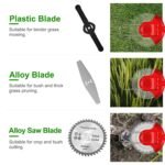 Rechargeable Electric Cordless Grass Trimmer with Alloy Saw Blade - Image 9