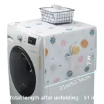 Refrigerator and Washing Machine Dust Covers with Pockets - Image 4