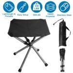 Retractable Portable Folding Chair Easy Set Up Backpacking Stool - Image 5