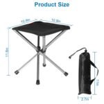 Retractable Portable Folding Chair Easy Set Up Backpacking Stool - Image 10