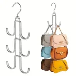 Rotatable Metal Purse Hanger Organizer