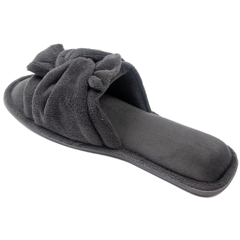 Roxoni Women's Indoor Twist Ribbon Plus Open Toe House Slippers - Image 4