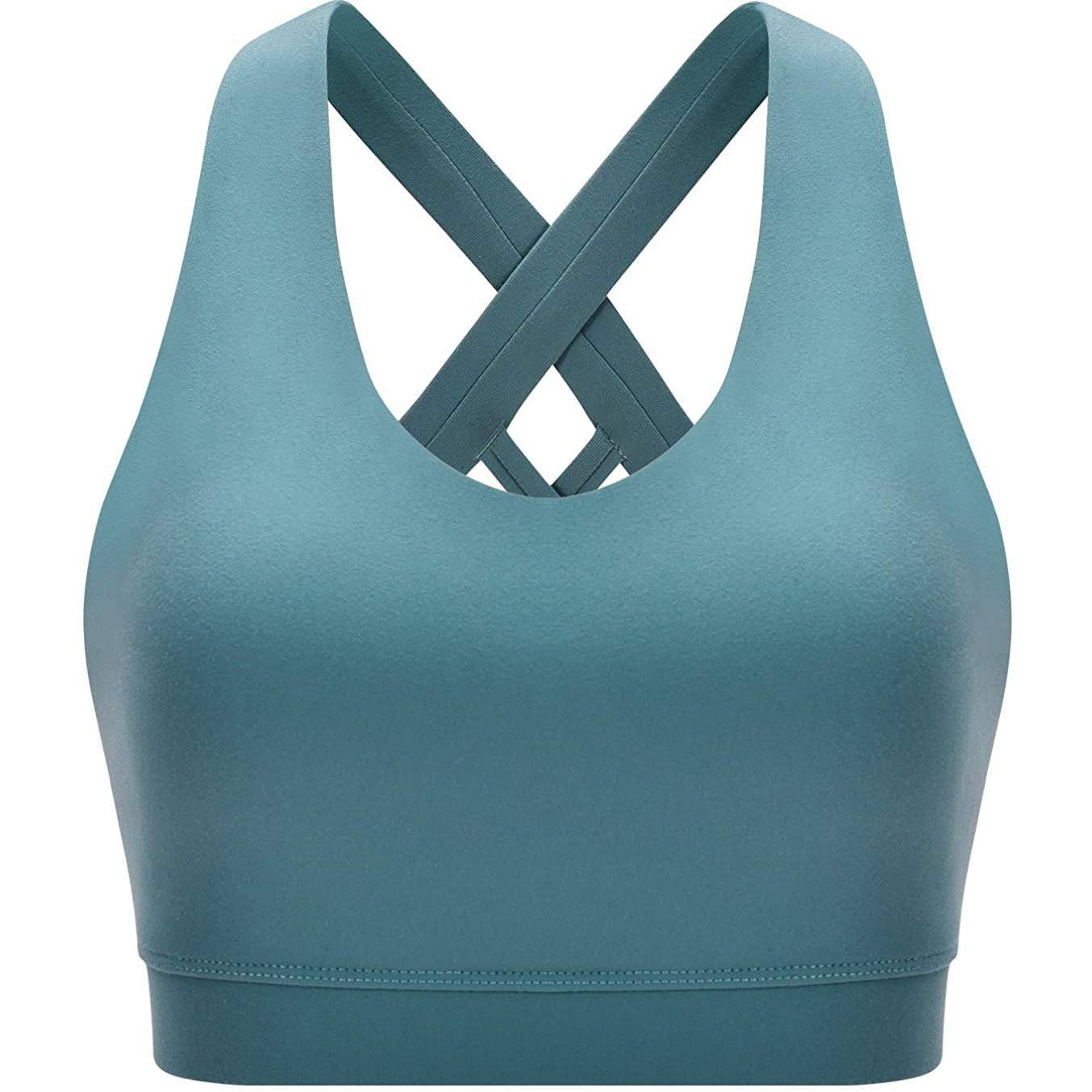RUNNING GIRL Criss-Cross Back Padded Strappy Sports Bra - Image 22