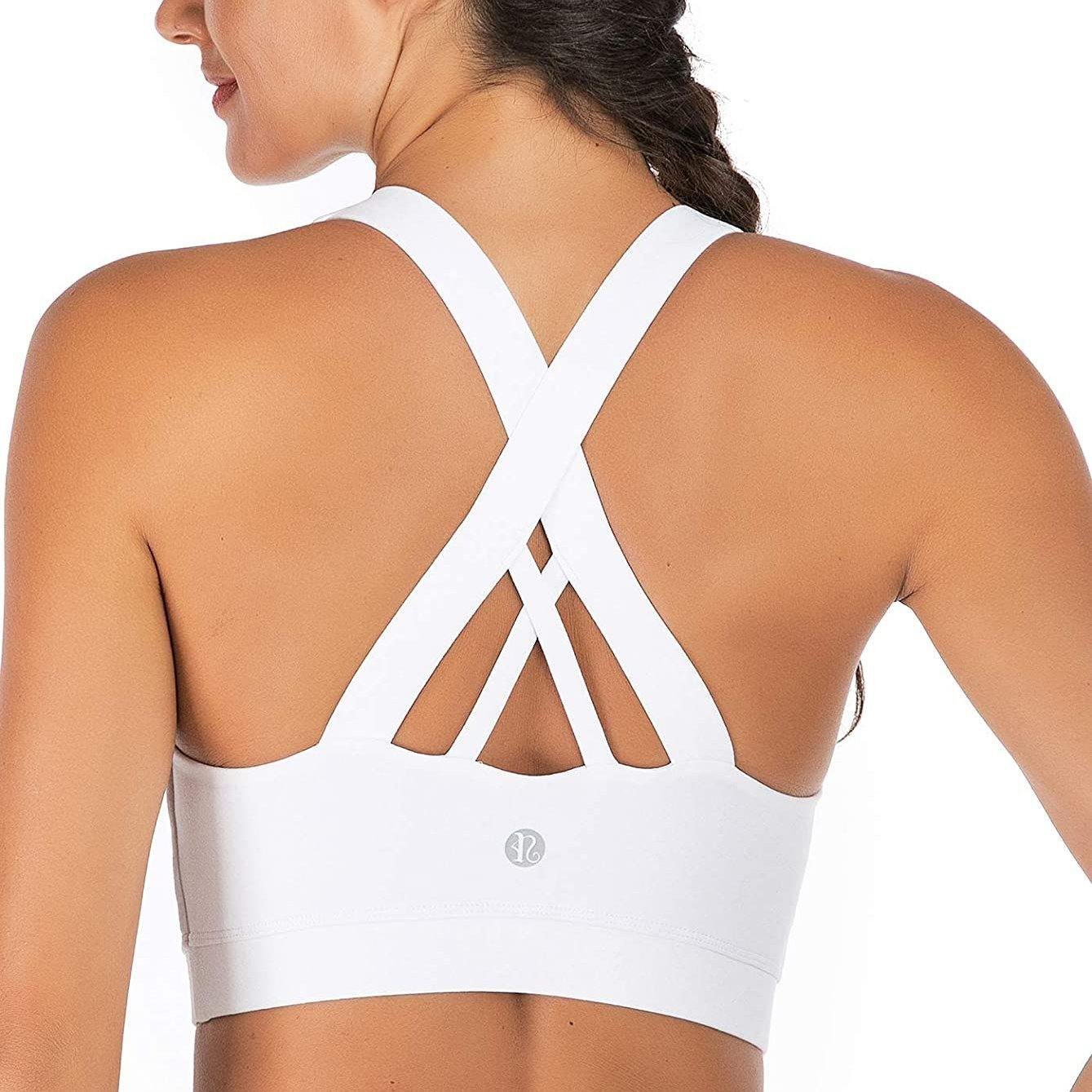 RUNNING GIRL Criss-Cross Back Padded Strappy Sports Bra - Image 4