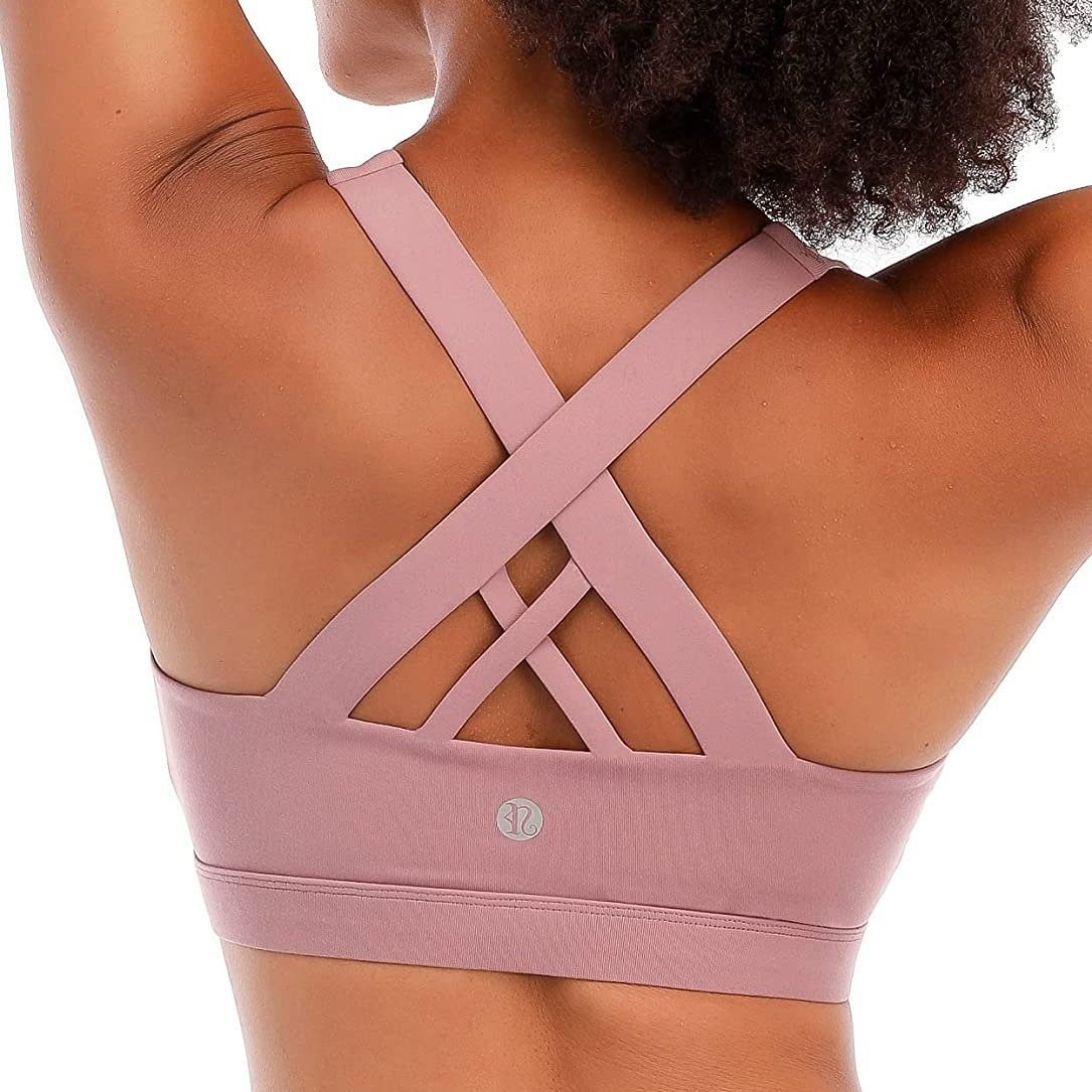 RUNNING GIRL Criss-Cross Back Padded Strappy Sports Bra - Image 7