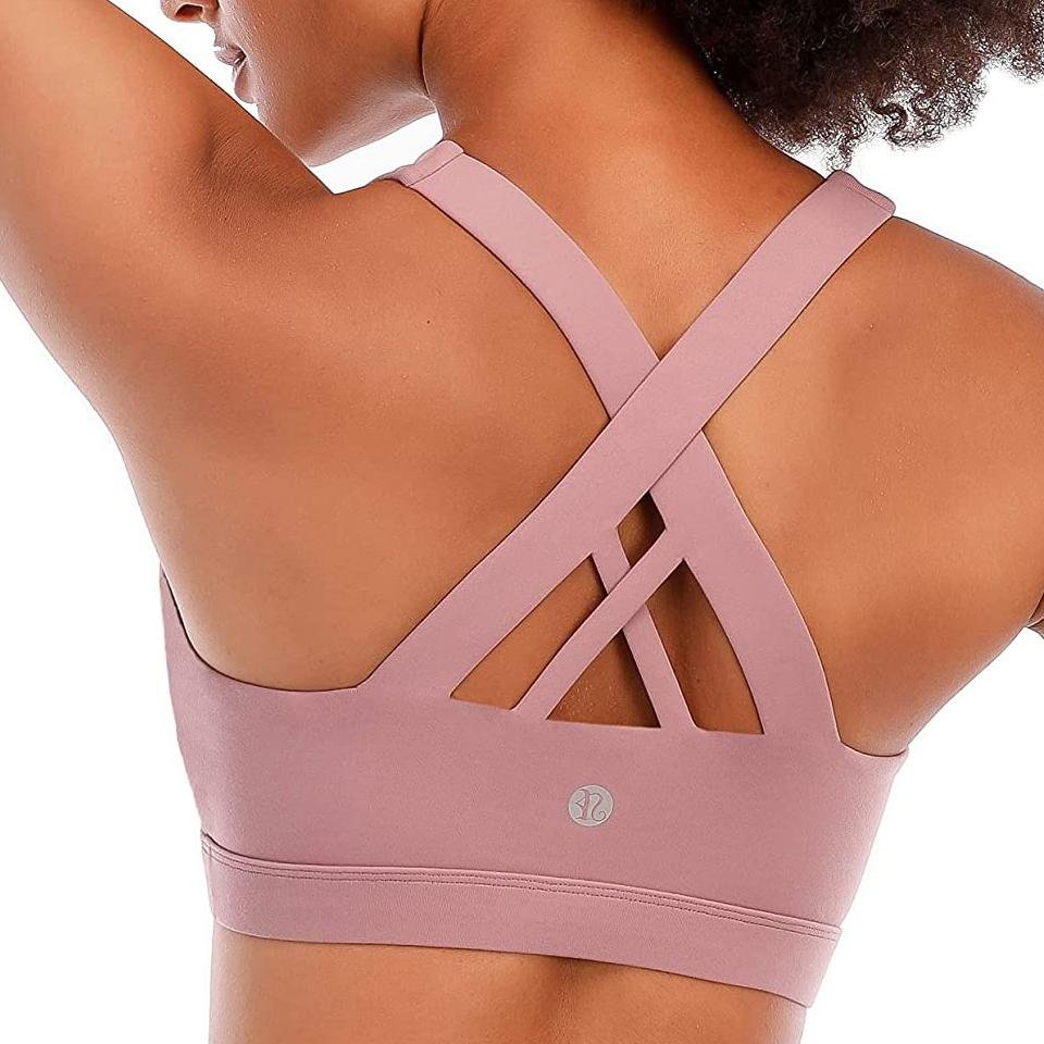 RUNNING GIRL Criss-Cross Back Padded Strappy Sports Bra - Image 9