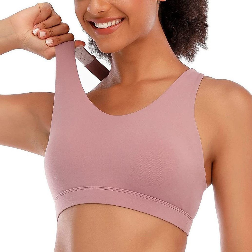 RUNNING GIRL Criss-Cross Back Padded Strappy Sports Bra - Image 10