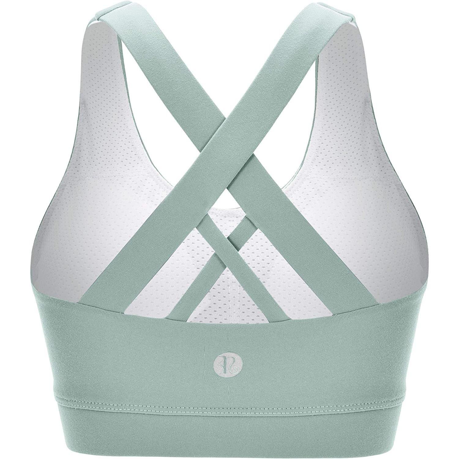 RUNNING GIRL Criss-Cross Back Padded Strappy Sports Bra - Image 18