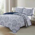 3-Piece Set: Bibb Home Printed Reversible Quilt Set - Image 5