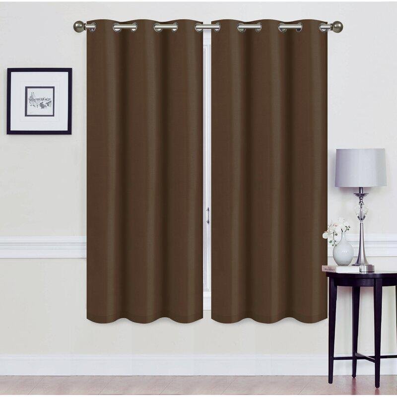 Set of 2: Foam-Backed Blackout Grommet Curtain Panel - Image 5