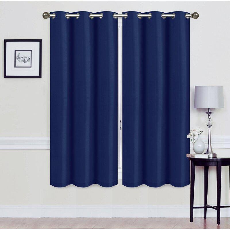 Set of 2: Foam-Backed Blackout Grommet Curtain Panel - Image 8