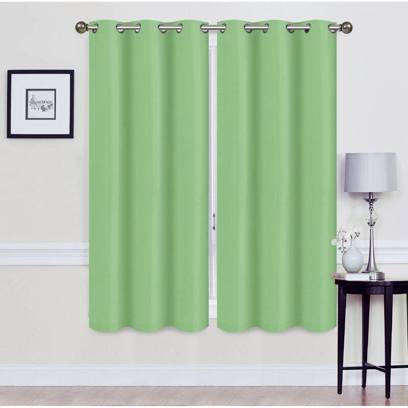 Set of 2: Foam-Backed Blackout Grommet Curtain Panel - Image 9