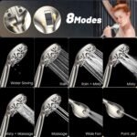 High Pressure 8-Mode Handheld Shower Head  with 80" Extra Long Stainless Steel Hose - Image 6