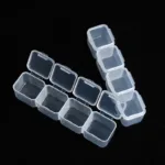 Small 28 Grids Diamond Box Clear Plastic Jewelry Craft Storage Container - Image 4