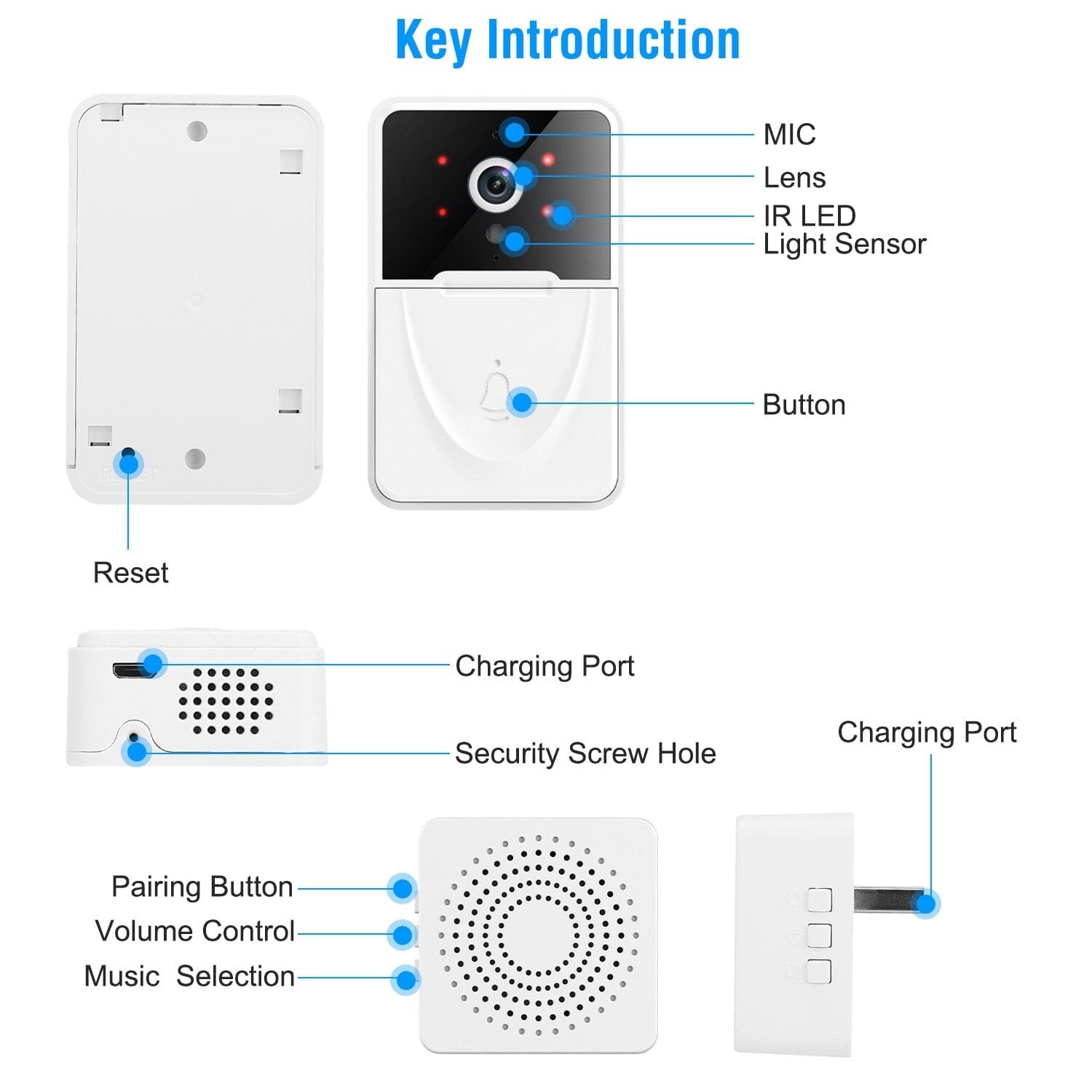 Smart Wireless Wi-Fi Video Security Doorbell - Image 5
