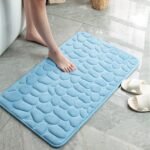 Soft Memory Foam Non Slip Cobblestone Embossing Bath Mat - Image 8