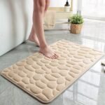 Soft Memory Foam Non Slip Cobblestone Embossing Bath Mat - Image 13