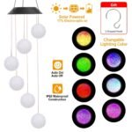 Solar Powered LED Ball Wind Chimes - Color Changing LED String Light - Image 6
