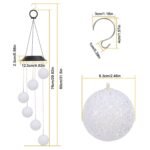 Solar Powered LED Ball Wind Chimes - Color Changing LED String Light - Image 4