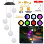 Solar Powered LED Ball Wind Chimes - Color Changing LED String Light - Image 5