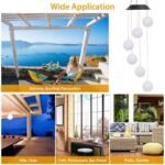 Solar Powered LED Ball Wind Chimes - Color Changing LED String Light - Image 12