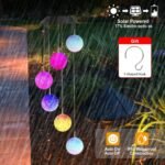 Solar Powered LED Ball Wind Chimes - Color Changing LED String Light - Image 9