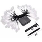 Solar String Lights 20ft 30 LED Water Drop Solar String Fairy Waterproof Lights - Image 5