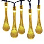 Solar String Lights 20ft 30 LED Water Drop Solar String Fairy Waterproof Lights - Image 3