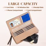 Sweet Cute Women's Long Leaf Bifold Wallet - Image 12