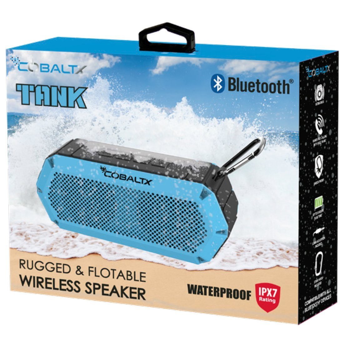 Tank Ipx7 Waterproof Rugged 10w Bluetooth Speaker - Assorted Styles - Image 17
