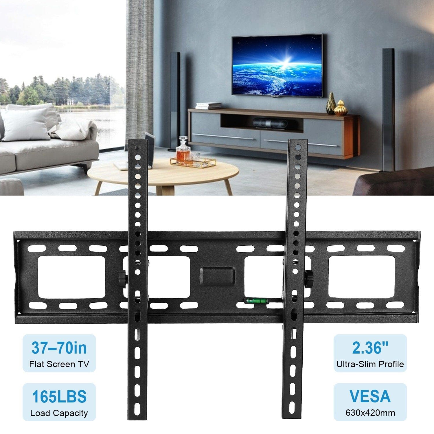 Tilt TV Wall Mount Bracket for 37"-70" LED/LCD/PLASMA Flat TV - Image 10