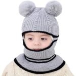 Toddler Fleece Lined Winter Bear Hat - Image 4