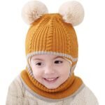 Toddler Fleece Lined Winter Bear Hat - Image 6