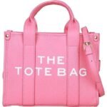 Trendy Leather Tote Bag Small Personalized Top Handle Crossbody Handbags - Image 9