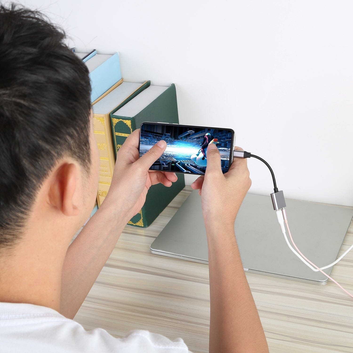 Type C to 3.5mm Headphone Charger Adapter USB C to Aux Audio Jack - Image 5