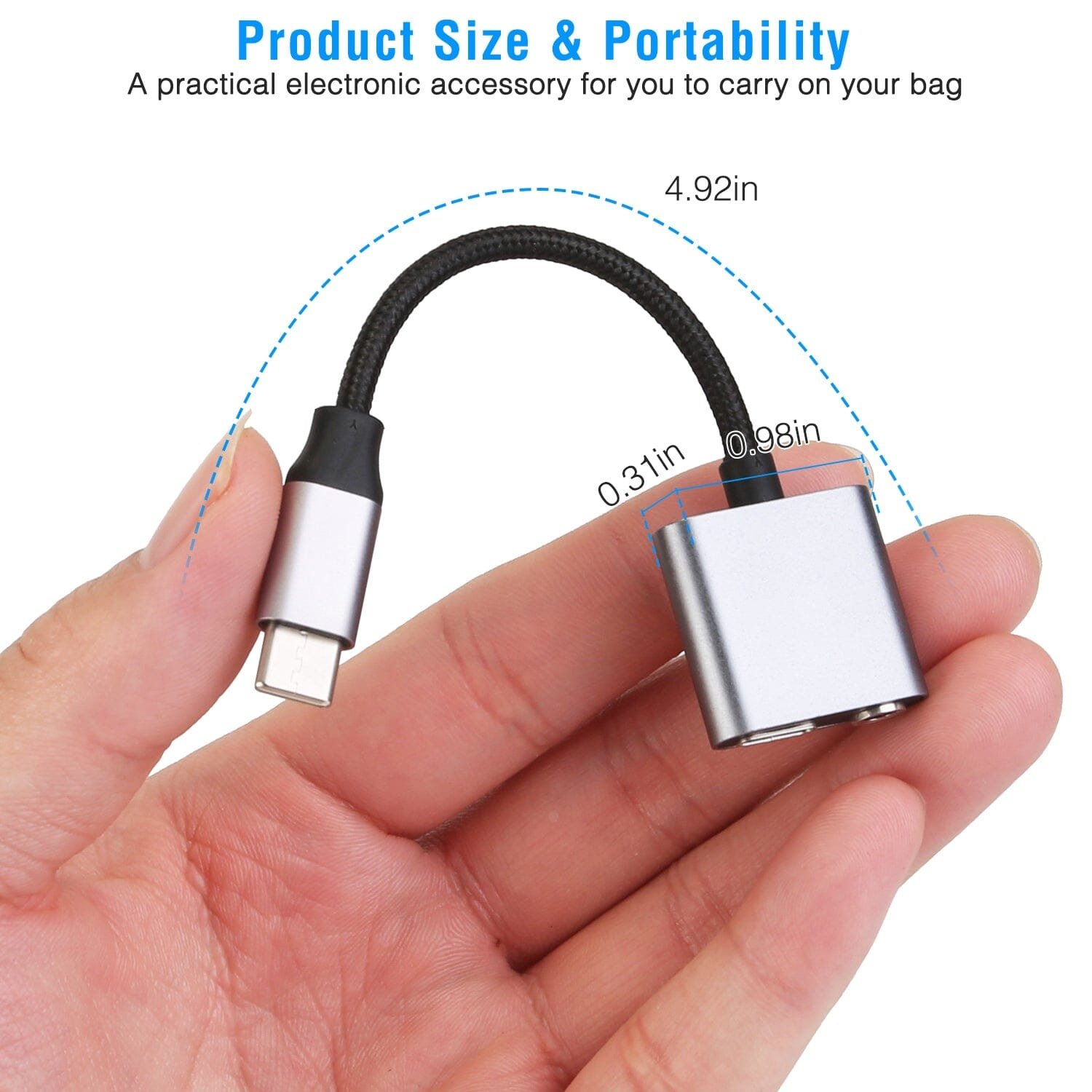 Type C to 3.5mm Headphone Charger Adapter USB C to Aux Audio Jack - Image 9