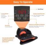 Under Desk Elliptical Machine Seated Pedal Exerciser with 5 Speed Levels 3 Auto Modes - Image 13