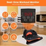 Under Desk Elliptical Machine Seated Pedal Exerciser with 5 Speed Levels 3 Auto Modes - Image 8