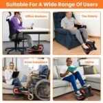 Under Desk Elliptical Machine Seated Pedal Exerciser with 5 Speed Levels 3 Auto Modes - Image 10