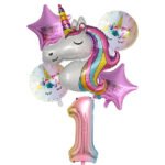 Unicorn Balloons for Birthday Decorations - Image 2