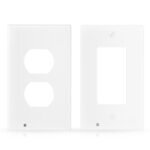 US Wall Outlet Cover Wall Plate with 3-LED Dusk To Down Sensor Night Lights - Image 4