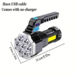 USB Rechargeable High Power LED Flashlight - Image 7