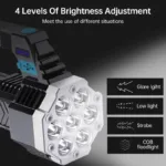 USB Rechargeable High Power LED Flashlight - Image 3