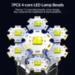 USB Rechargeable High Power LED Flashlight - Image 4