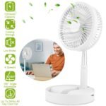 USB Rechargeable Portable Folding Desk Table Fan - Image 5